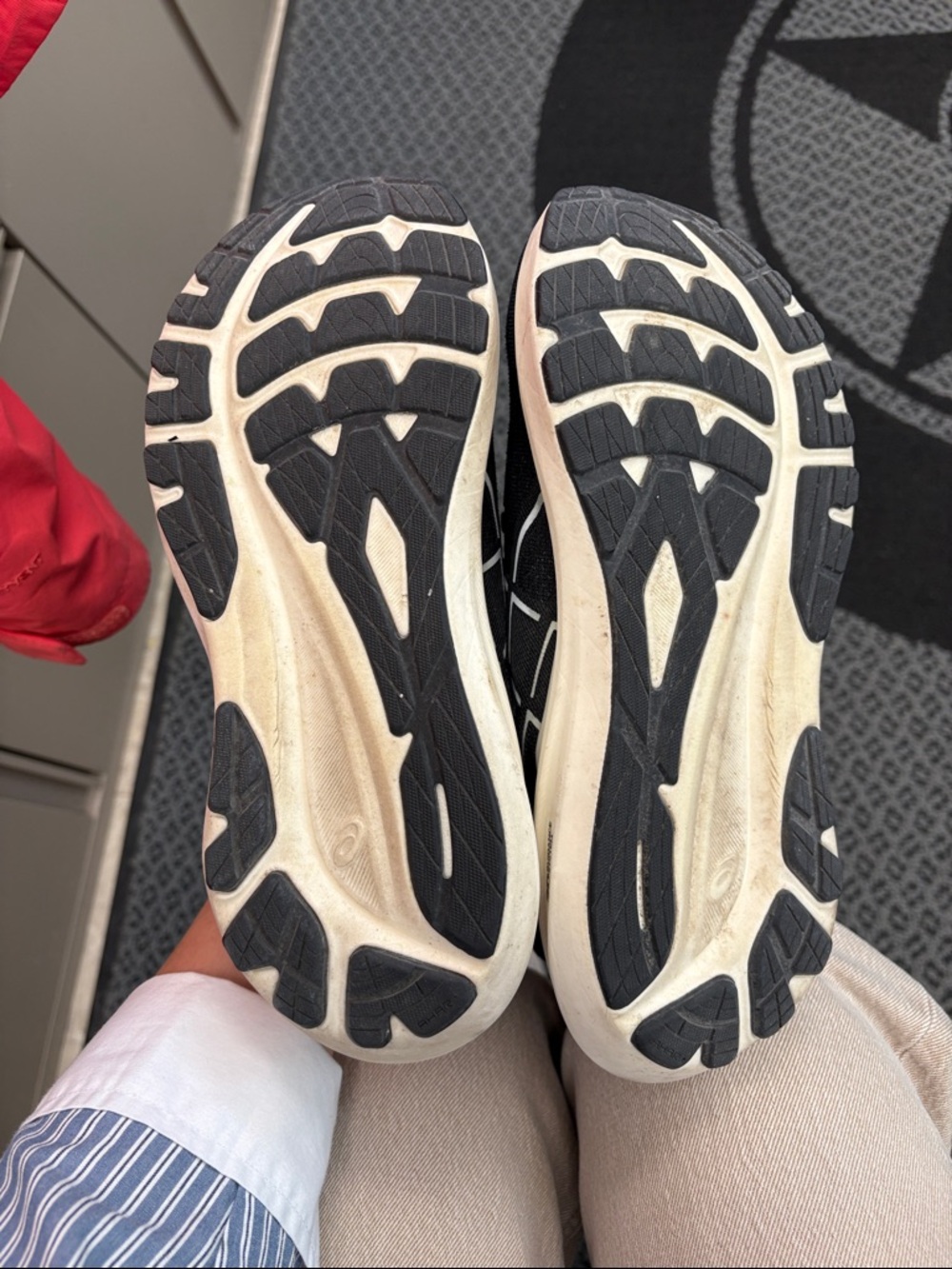 Asics Black and White Women's Running Sneakers - Picture 2 of 2